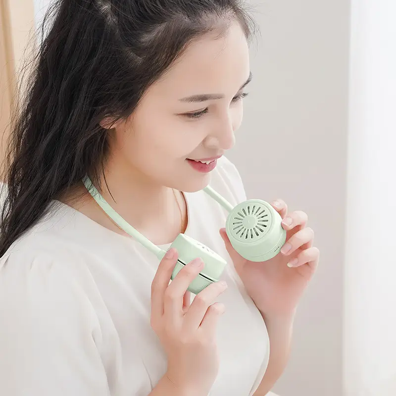 Hanging Neck Fan Bladeless Lazy USB Charging Turbine Neck Mini Small Fan Portable Small Fan Silent
