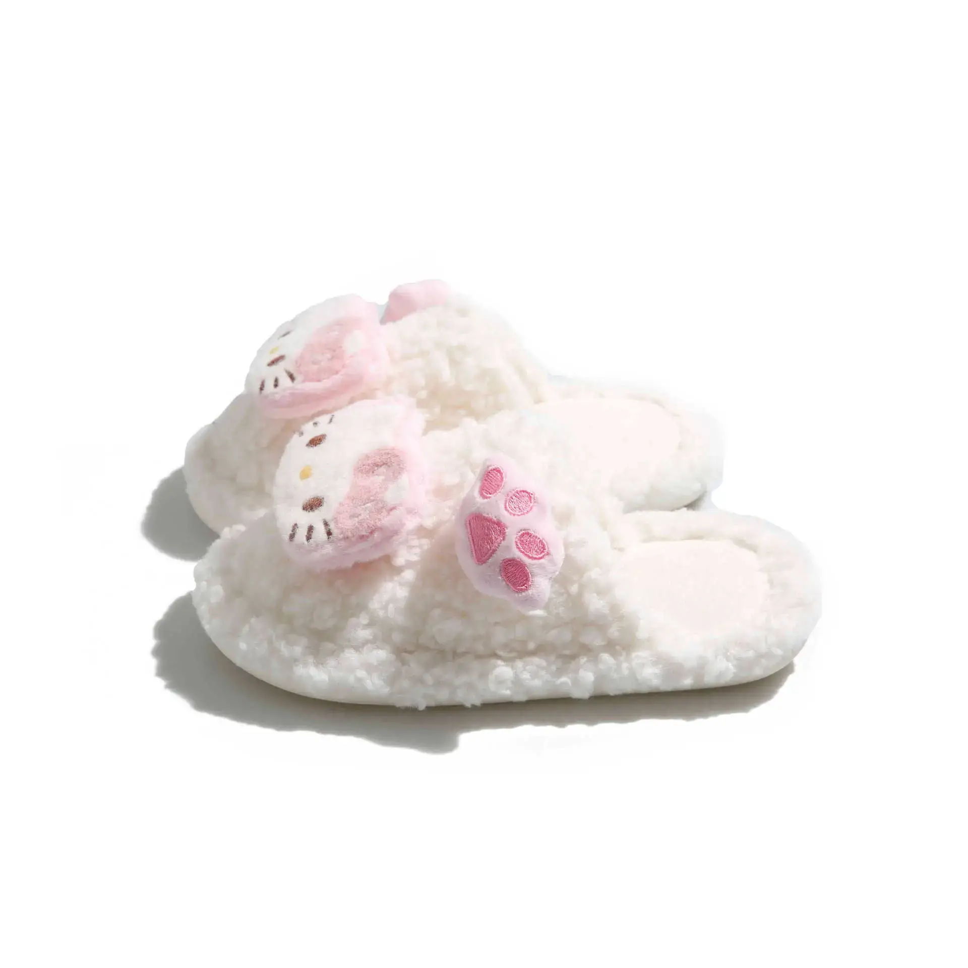 Cute Furry Cotton Slippers for Women Winter Warm