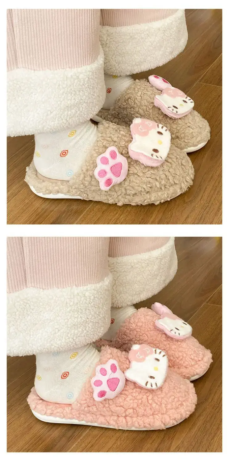 Cute Furry Cotton Slippers for Women Winter Warm — feature 15