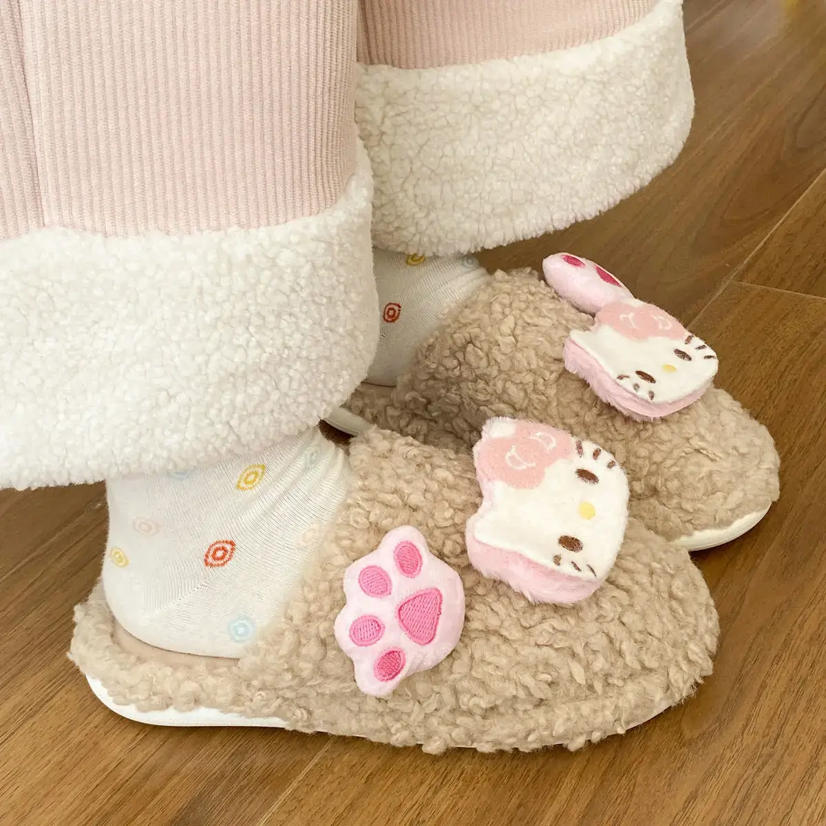 Cute Furry Cotton Slippers for Women Winter Warm — feature 29