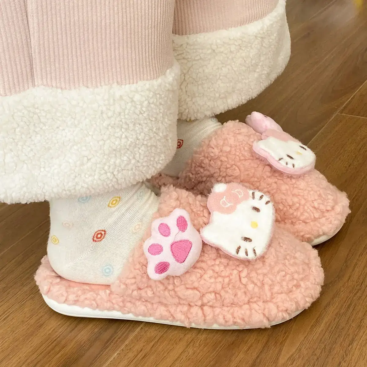 Cute Furry Cotton Slippers for Women Winter Warm — feature 31