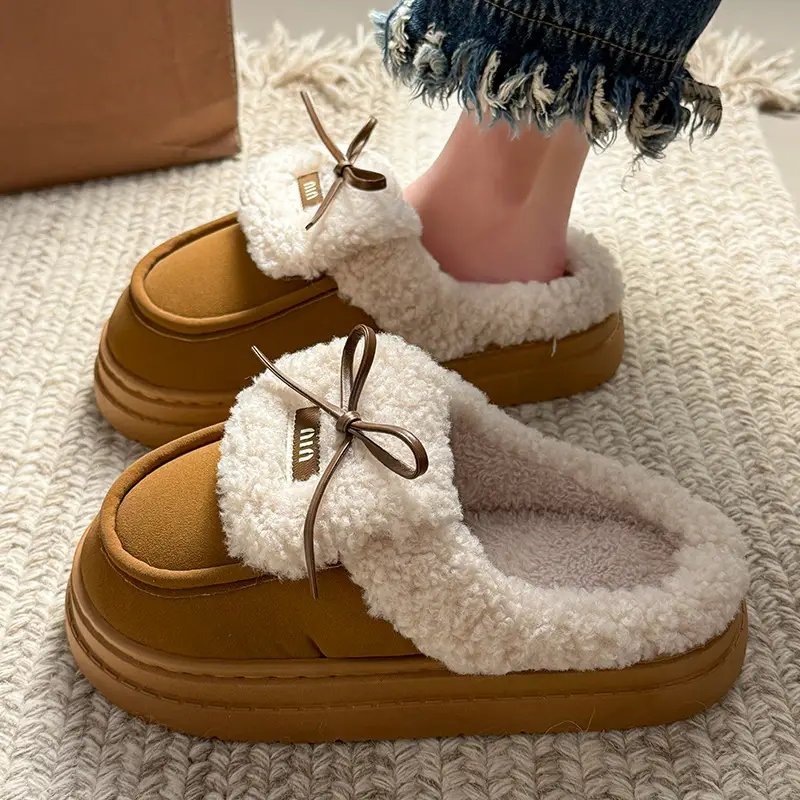 Women British Style Fleece Lined Loafers Winter Warm