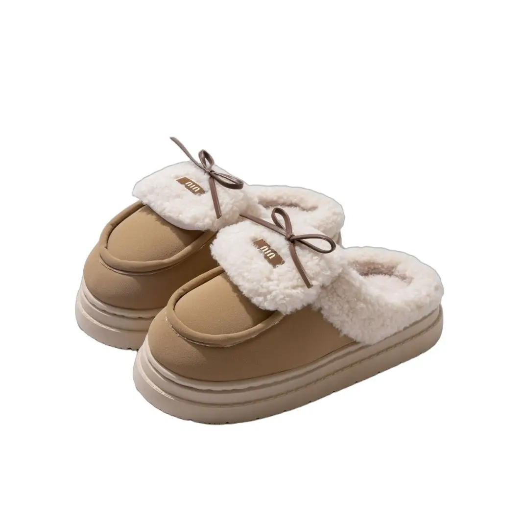 Women British Style Fleece Lined Loafers Winter Warm