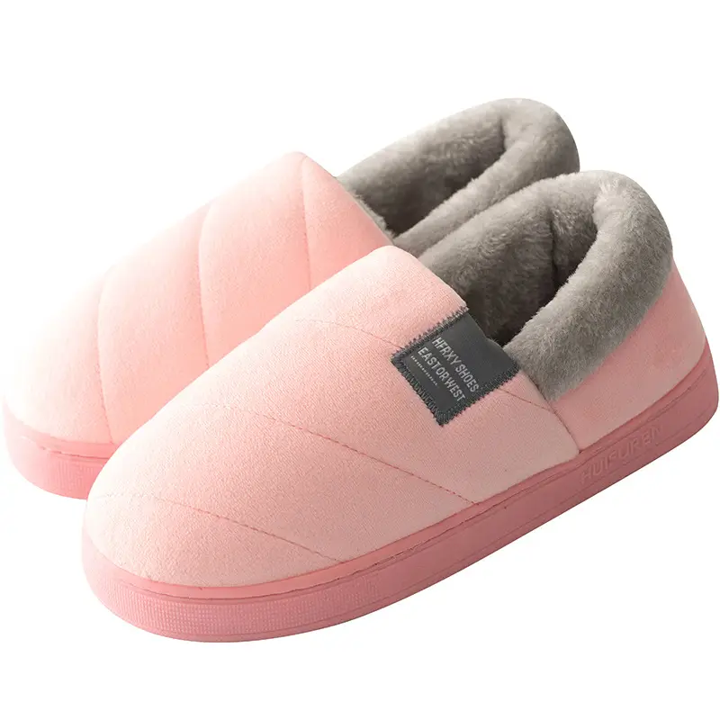 Women Cotton Warm Slippers Autumn Winter Indoor - Image 3