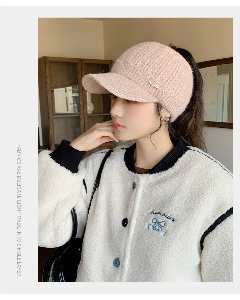 Korean Style Knitted Windproof Hat for Women — feature 10
