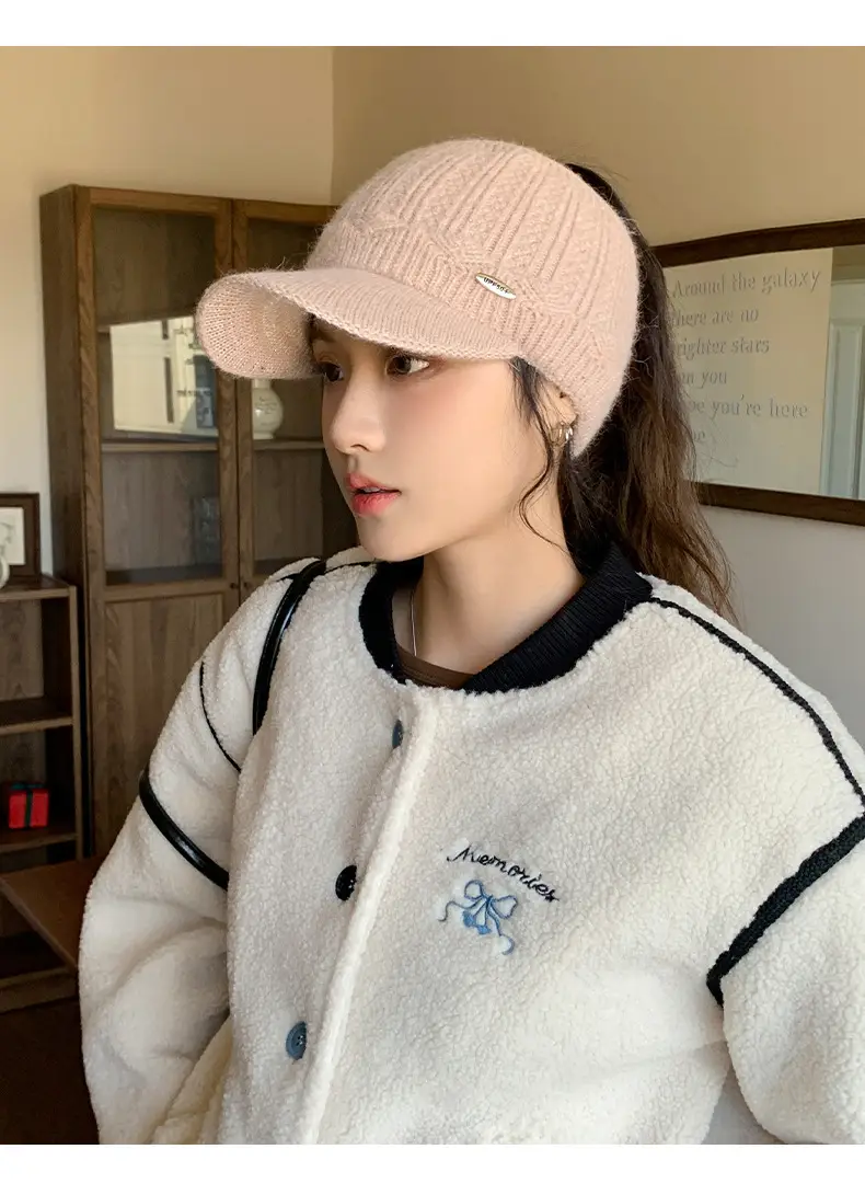 Korean Style Knitted Windproof Hat for Women — feature 11