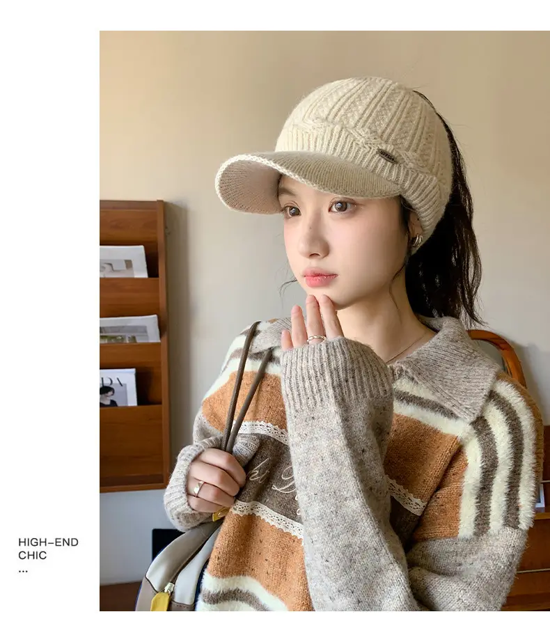 Korean Style Knitted Windproof Hat for Women — feature 14