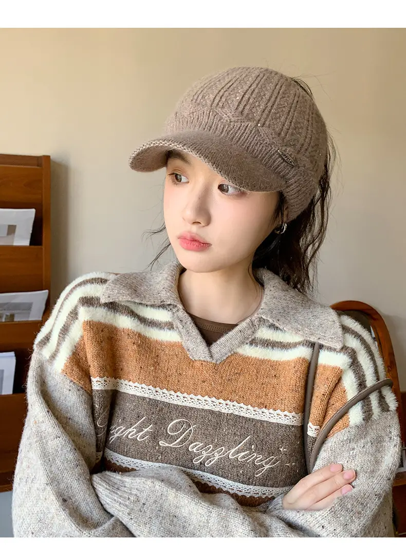 Korean Style Knitted Windproof Hat for Women — feature 15