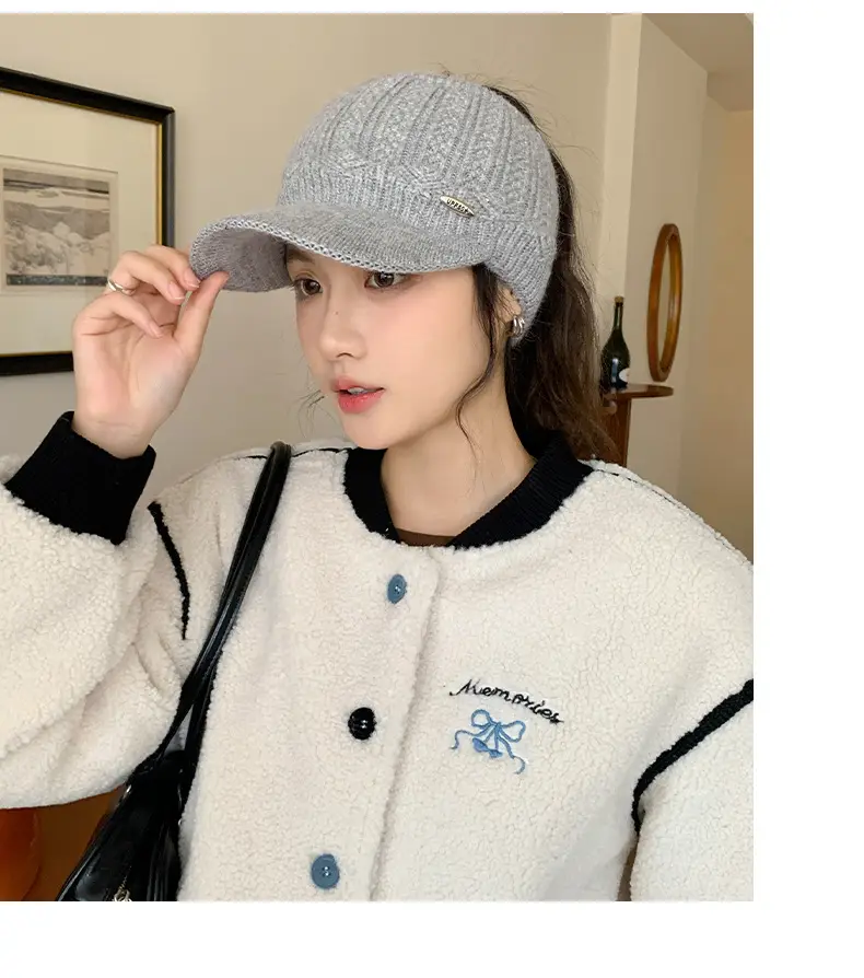 Korean Style Knitted Windproof Hat for Women — feature 18