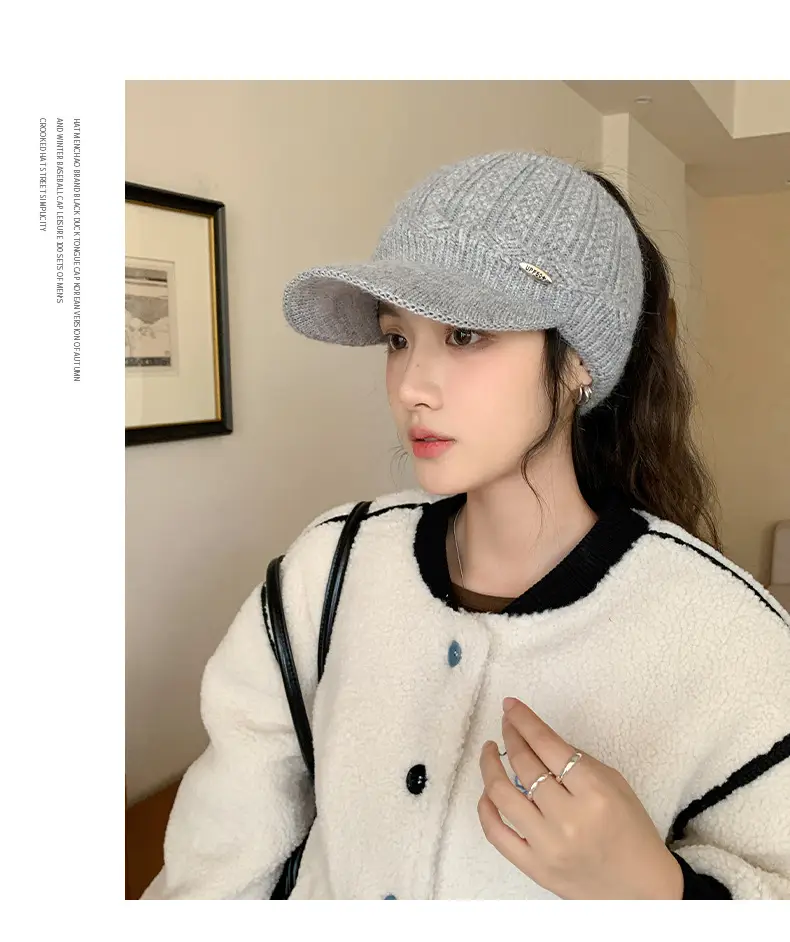 Korean Style Knitted Windproof Hat for Women — feature 19