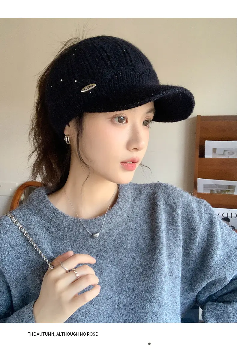 Korean Style Knitted Windproof Hat for Women — feature 21