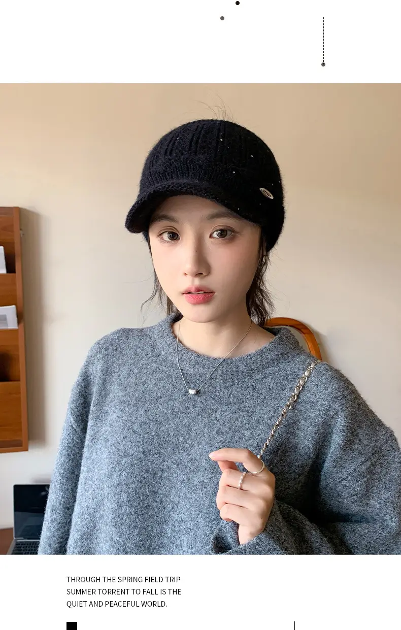 Korean Style Knitted Windproof Hat for Women — feature 22