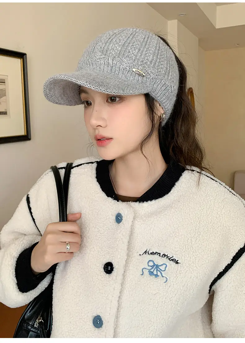 Korean Style Knitted Windproof Hat for Women — feature 3