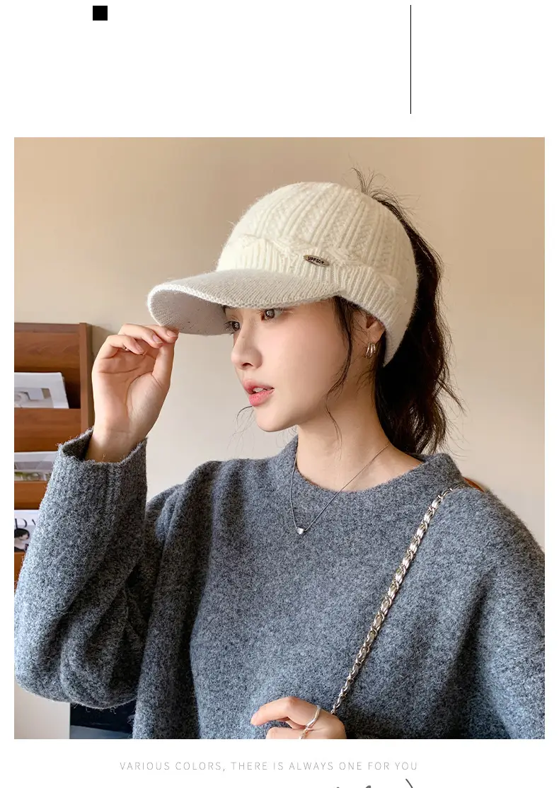 Korean Style Knitted Windproof Hat for Women — feature 8