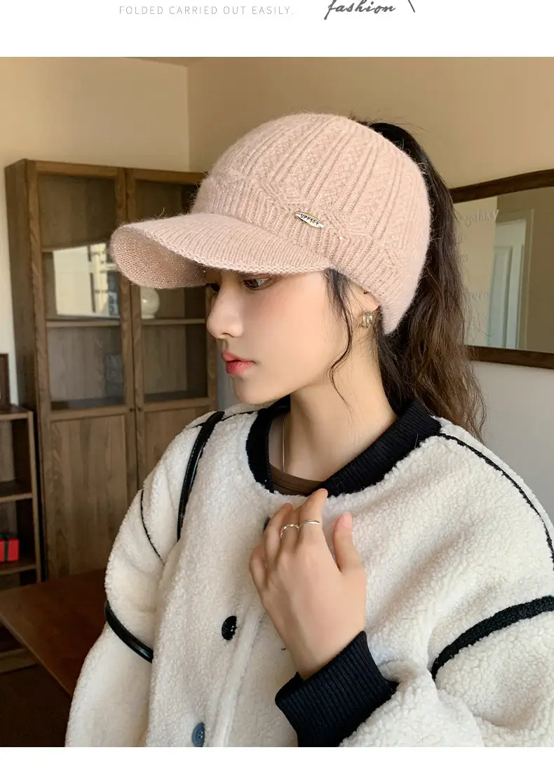 Korean Style Knitted Windproof Hat for Women — feature 9
