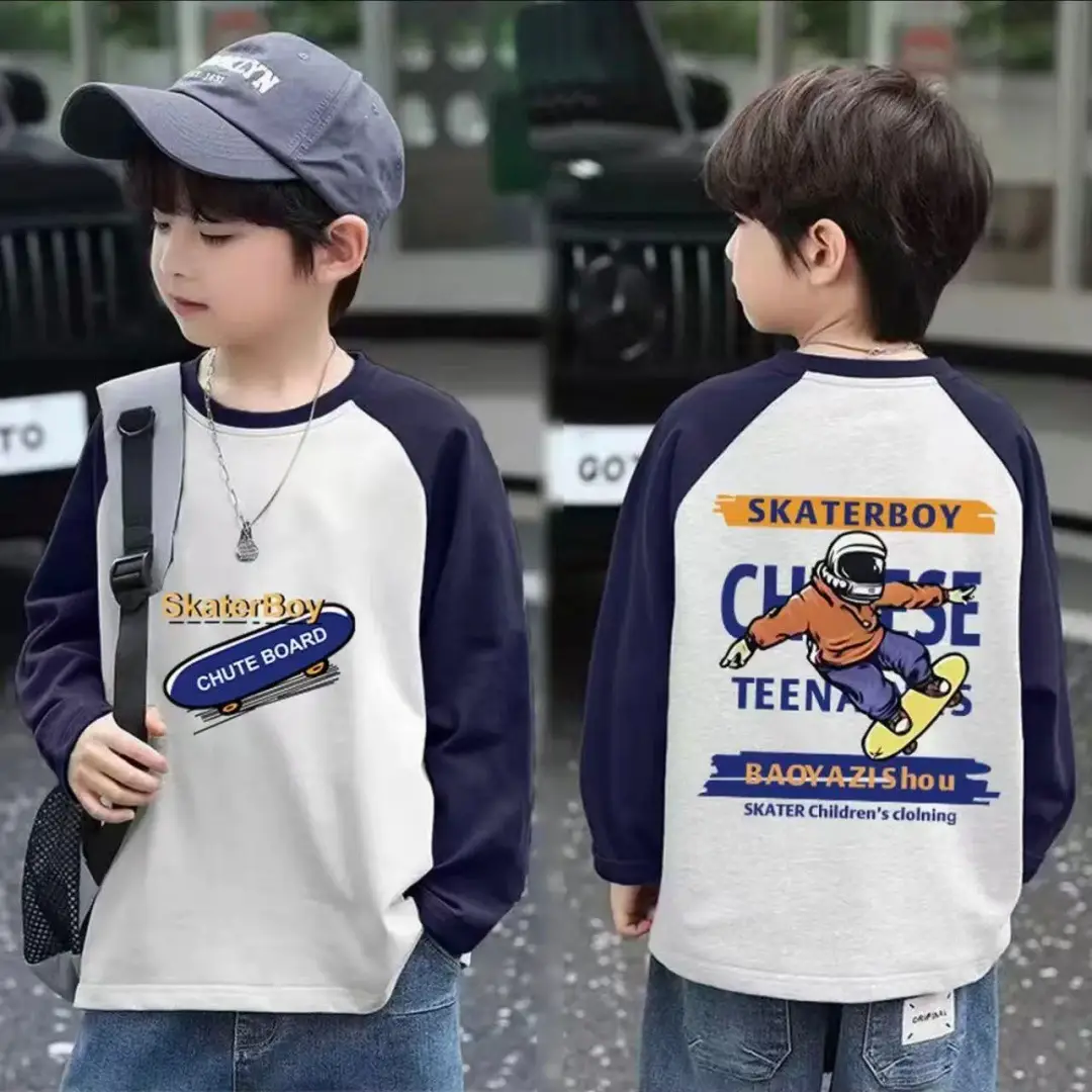 Boys Pure Cotton Raglan T-Shirt Sandfox Graphic - Image 12