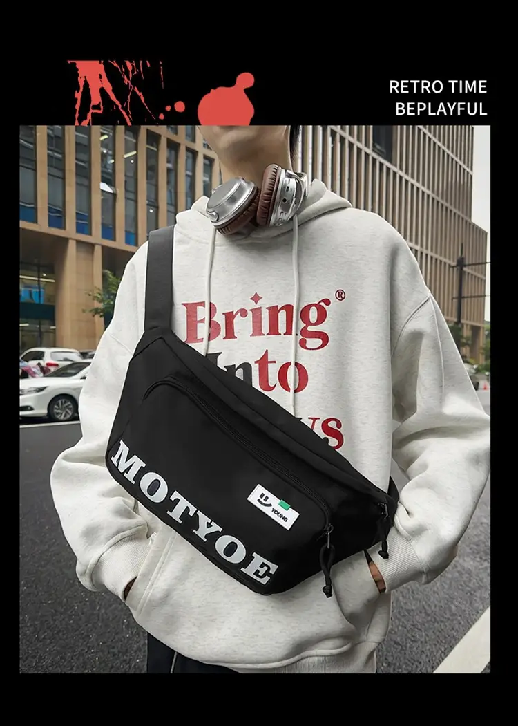 Men's Trendy Sports Cycling Shoulder Bag Large Capacity — feature 10