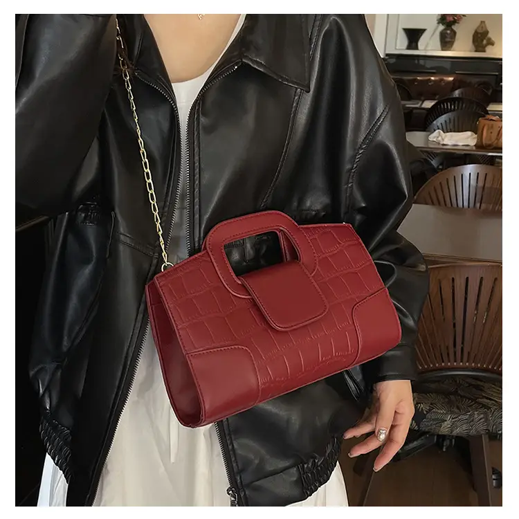 Red Croc Embroidered Crossbody Bag for Women — feature 11