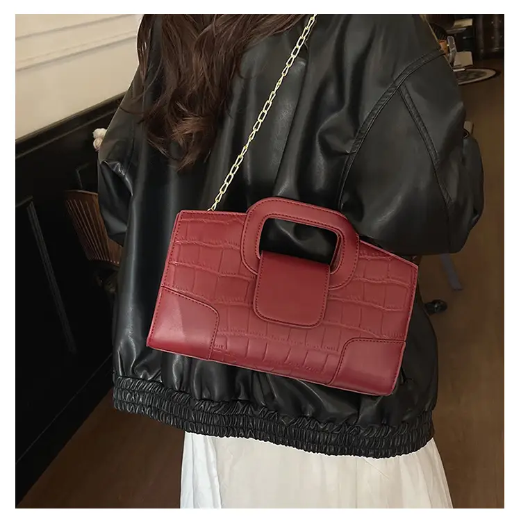 Red Croc Embroidered Crossbody Bag for Women — feature 12