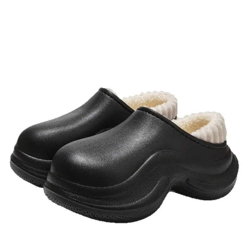 Women's Ultra-Thick Black Slipper Warm Winter - Image 14