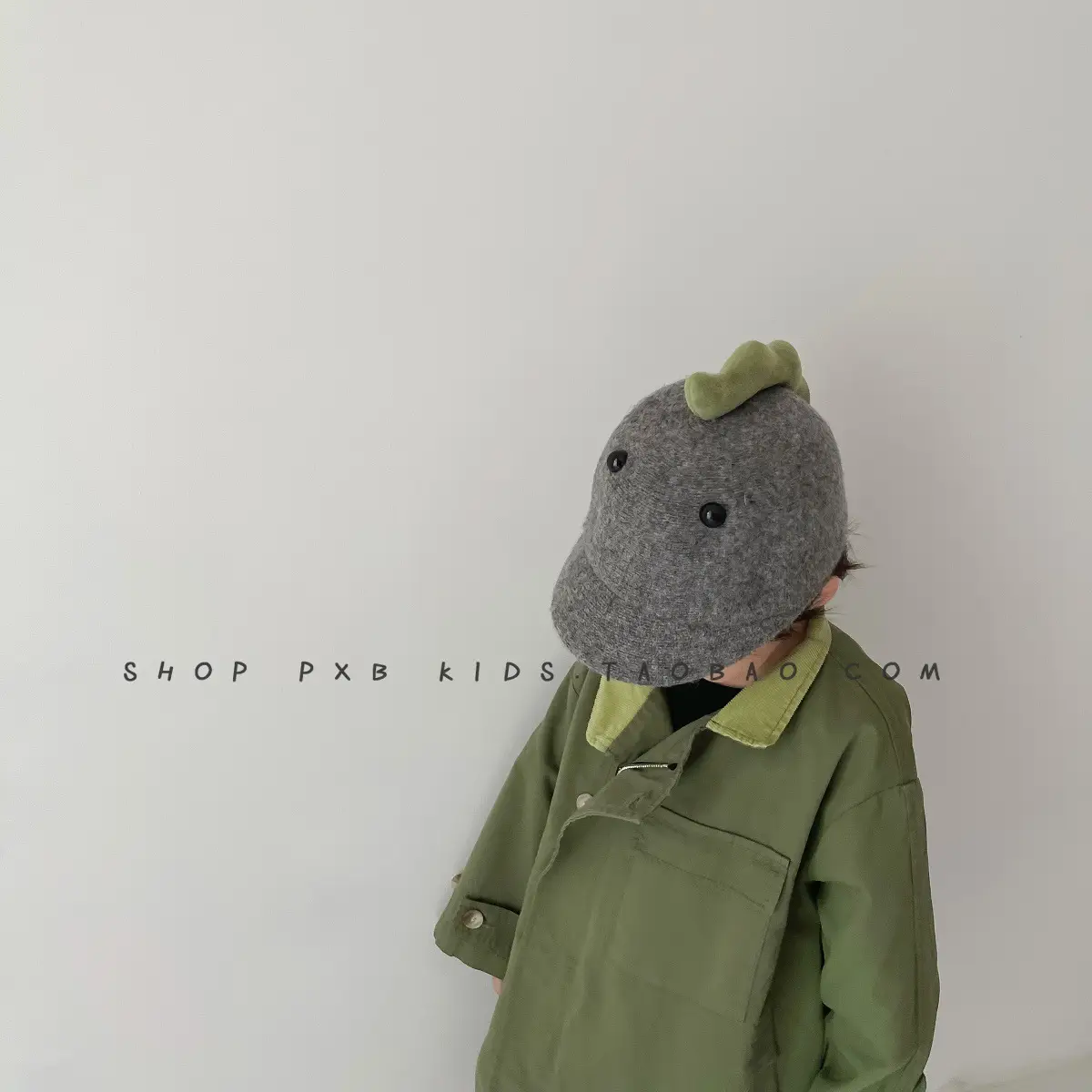 Little Dinosaur Woolen Hat for Kids Autumn Winter