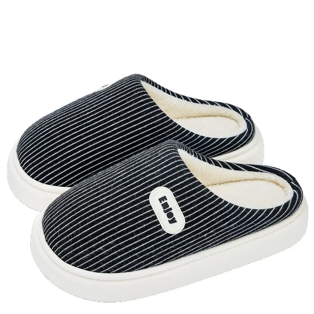 Cotton Slippers for Women Winter 2025 New Indoor Home Warm Plush Slippers for Men Home Men Autumn and Winter - Image 7