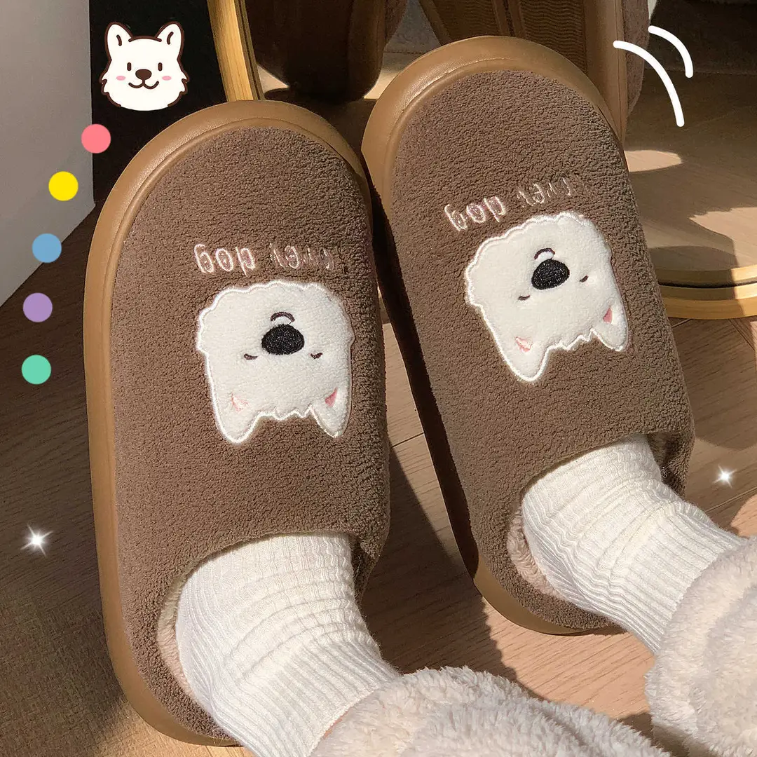 Cotton Slippers for Women Winter 2025 New Indoor Home Warm Plush Slippers for Men Home Men Autumn and Winter
