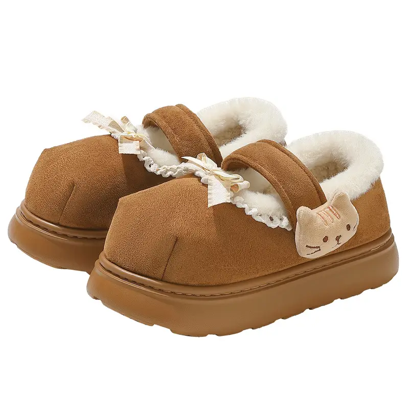 Big-Toe Cotton Slippers for Women, New Winter Style, Indoor and Outdoor Wear, Non-Slip, Plush, Warm, Women's Winter Cotton Shoes Wholesale - Image 8