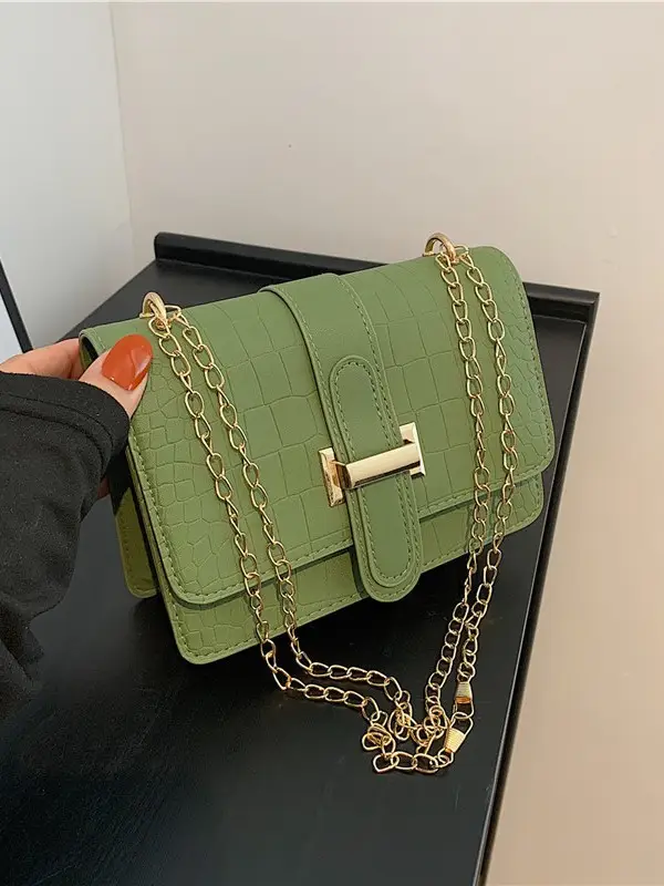 Black Chain Shoulder Bag for Women - Image 8