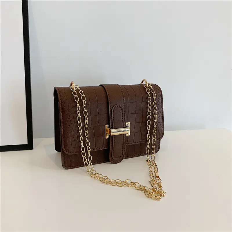 Black Chain Shoulder Bag for Women - Image 3