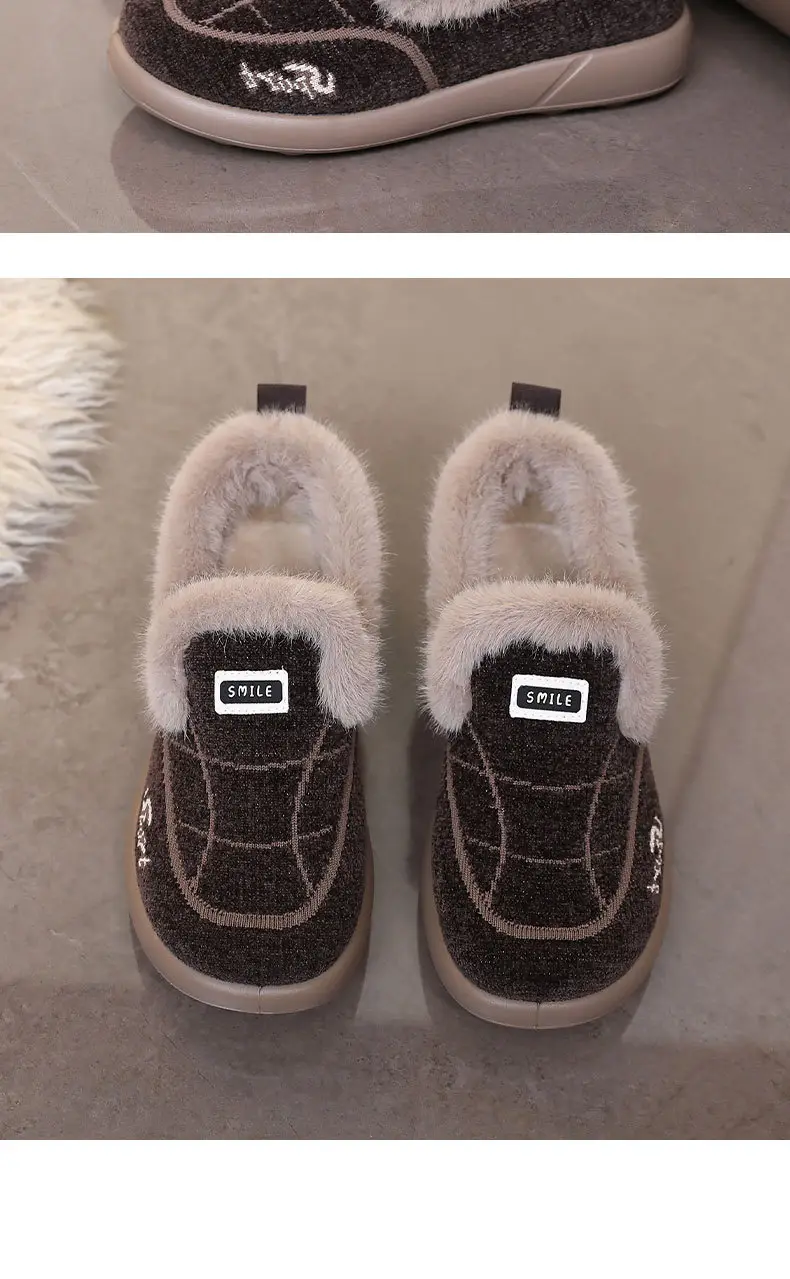 Women's Cotton Shoes, Women's Winter Velvet Thickeneded Furry Shoes, One-Legged Warm Cotton Boots, Comfortable for Middle-Aged and Elderly Mothers — feature 29