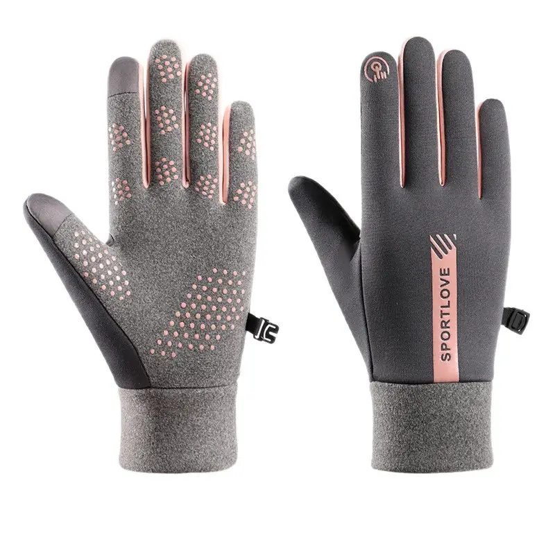 Winter Gloves for Men and Women, Velvet, Warm, Touch Screen, Cycling, Non-Slip, Outdoor, Windproof, Driving, Water Repellent, Thickeneded, Cold Protection