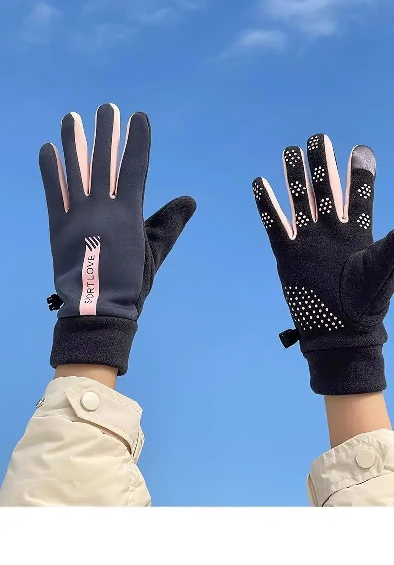 Winter Gloves for Men and Women, Velvet, Warm, Touch Screen, Cycling, Non-Slip, Outdoor, Windproof, Driving, Water Repellent, Thickeneded, Cold Protection — feature 12