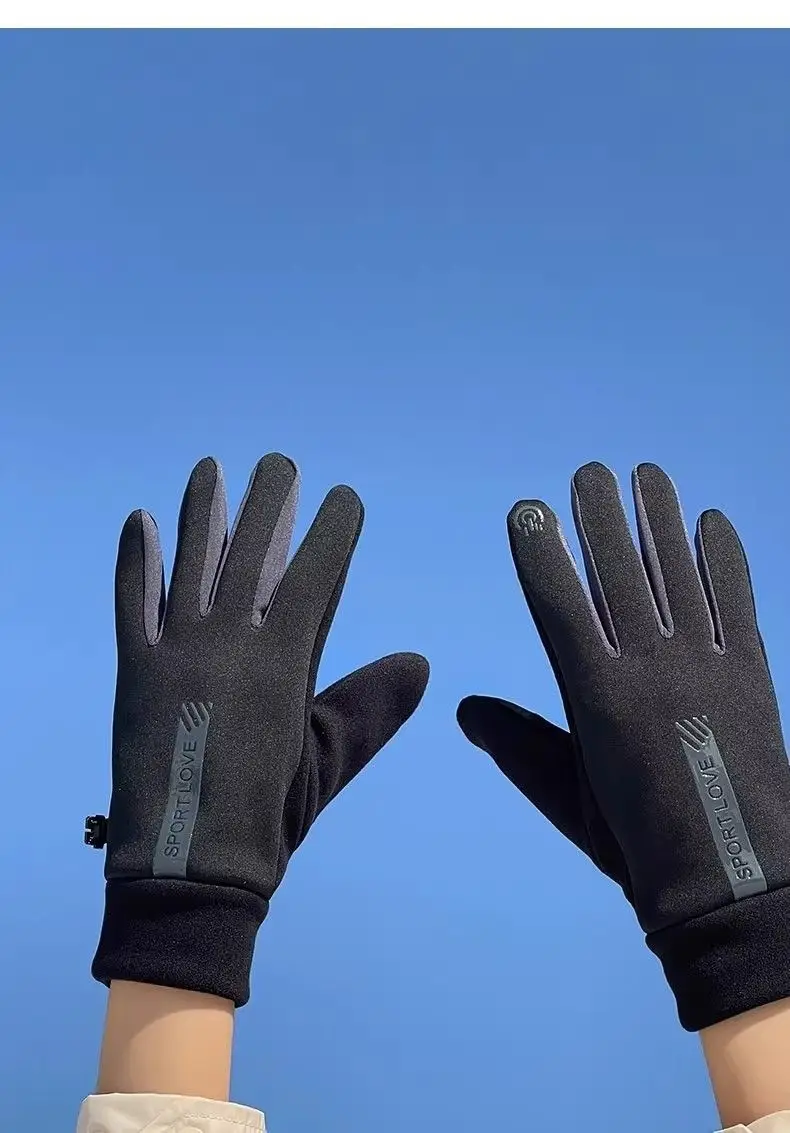 Winter Gloves for Men and Women, Velvet, Warm, Touch Screen, Cycling, Non-Slip, Outdoor, Windproof, Driving, Water Repellent, Thickeneded, Cold Protection — feature 13