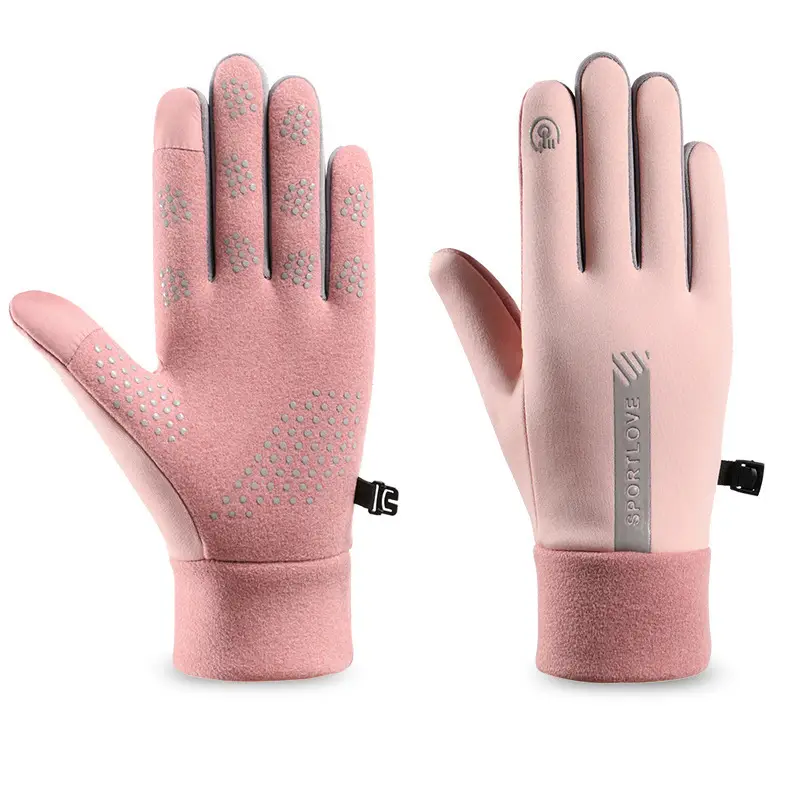 Winter Gloves for Men and Women, Velvet, Warm, Touch Screen, Cycling, Non-Slip, Outdoor, Windproof, Driving, Water Repellent, Thickeneded, Cold Protection