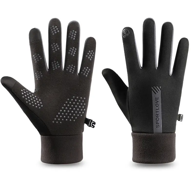 Winter Gloves for Men and Women, Velvet, Warm, Touch Screen, Cycling, Non-Slip, Outdoor, Windproof, Driving, Water Repellent, Thickeneded, Cold Protection