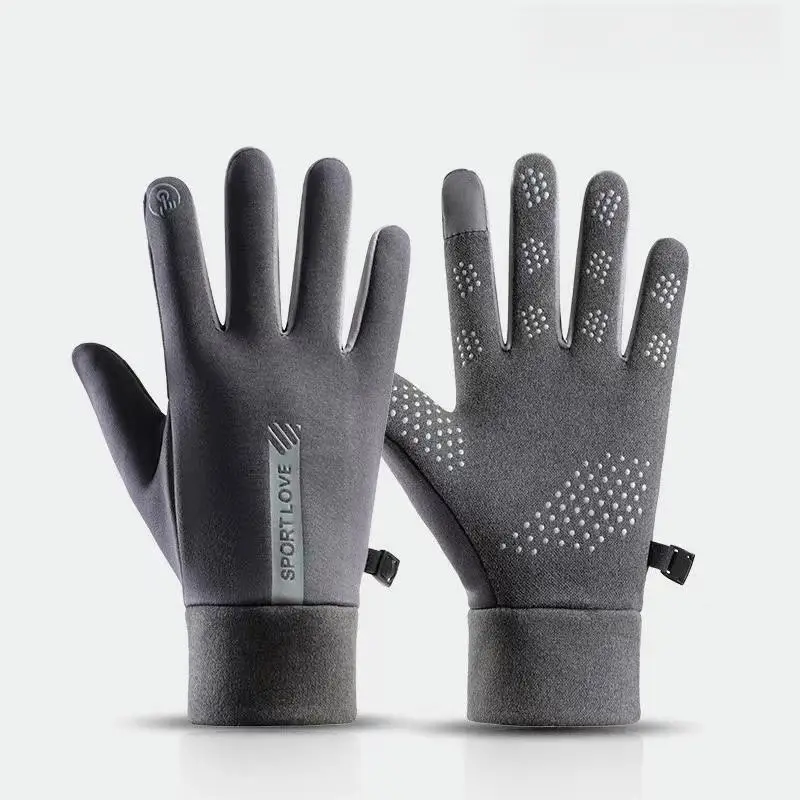 Winter Gloves for Men and Women, Velvet, Warm, Touch Screen, Cycling, Non-Slip, Outdoor, Windproof, Driving, Water Repellent, Thickeneded, Cold Protection
