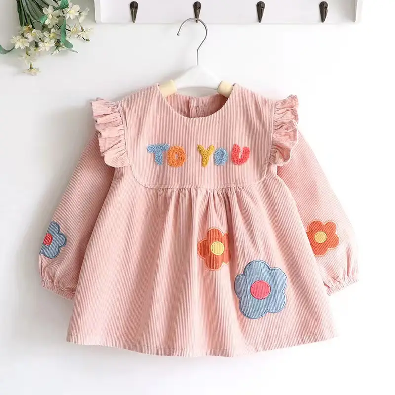 Coveralls for Baby Girls and Kidsren, Waterproof, Anti-Dirty, Thick, Reverse Dressing, Eating Bibs, Kindergarten Baby Protective Clothing, Autumn and Winter