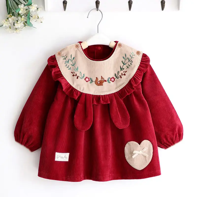 Coveralls for Baby Girls and Kidsren, Waterproof, Anti-Dirty, Thick, Reverse Dressing, Eating Bibs, Kindergarten Baby Protective Clothing, Autumn and Winter — feature 19