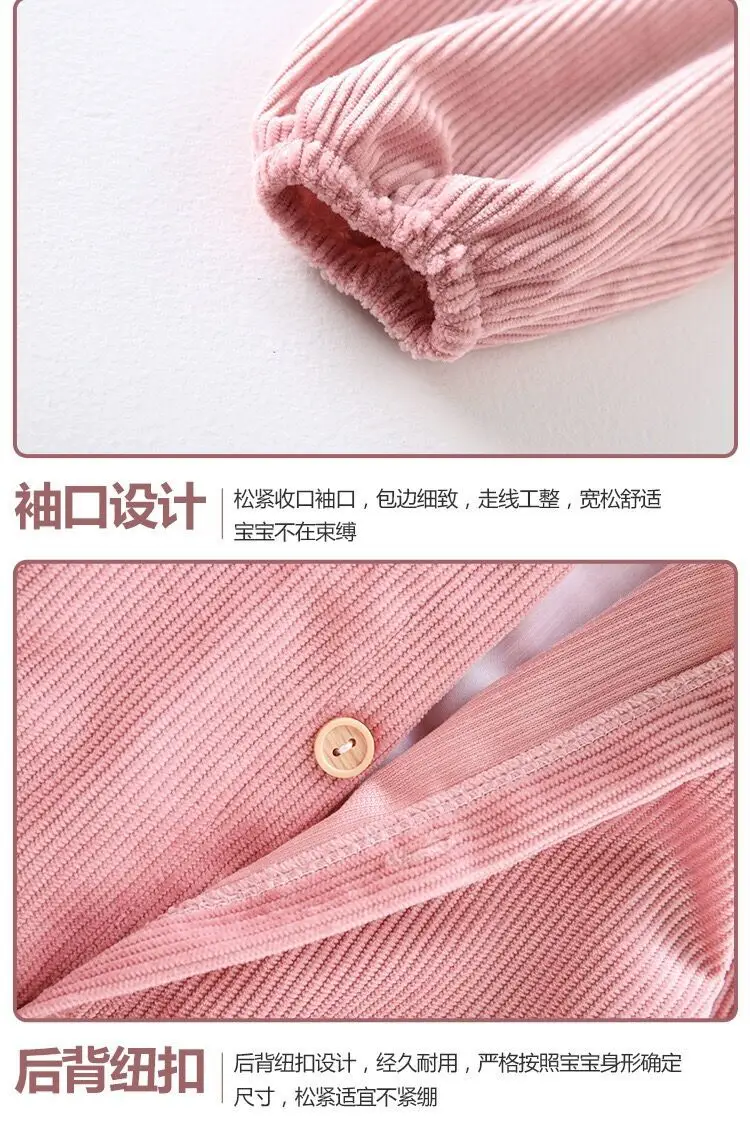 Coveralls for Baby Girls and Kidsren, Waterproof, Anti-Dirty, Thick, Reverse Dressing, Eating Bibs, Kindergarten Baby Protective Clothing, Autumn and Winter — feature 22