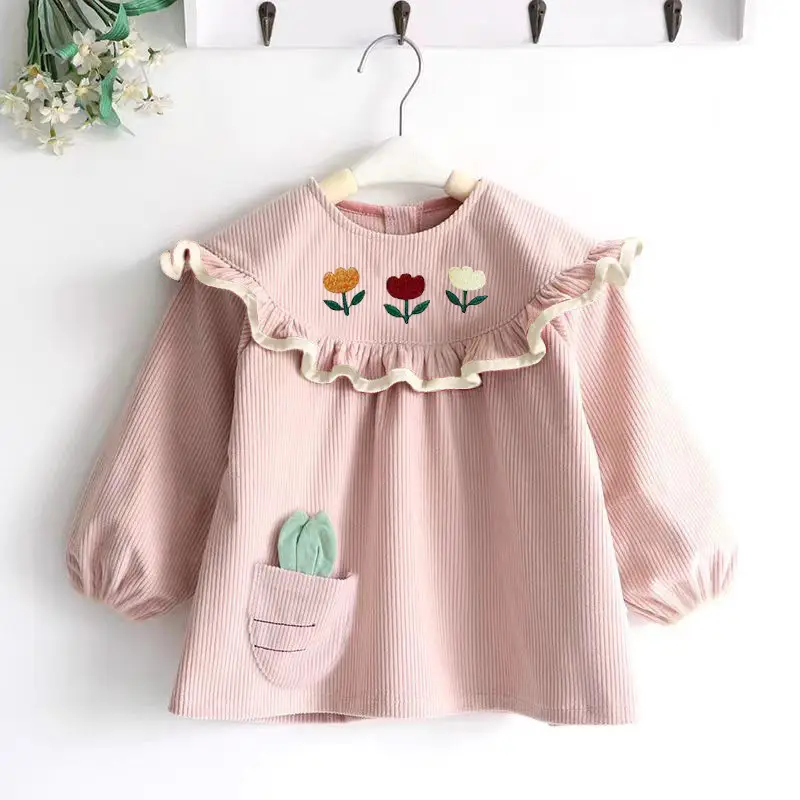 Coveralls for Baby Girls and Kidsren, Waterproof, Anti-Dirty, Thick, Reverse Dressing, Eating Bibs, Kindergarten Baby Protective Clothing, Autumn and Winter — feature 8