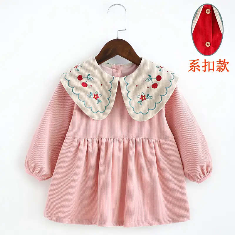 Coveralls for Baby Girls and Kidsren, Waterproof, Anti-Dirty, Thick, Reverse Dressing, Eating Bibs, Kindergarten Baby Protective Clothing, Autumn and Winter