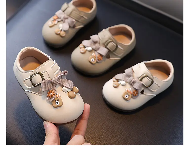 Korean Style Baby Cartoon Shoes for Girls Small Leather — feature 6