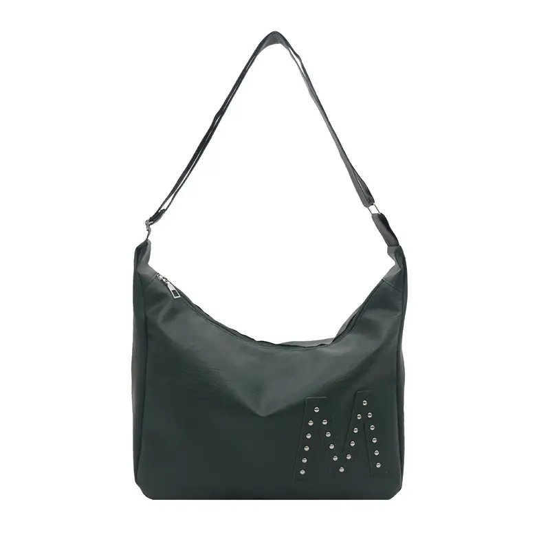 Red Leather Shoulder Bag for Women Large Capacity - Image 2