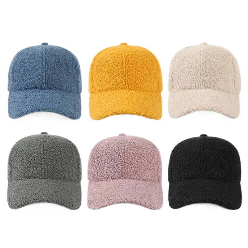 Women's Lamb Wool Baseball Cap Warm Korean Style - Image 11