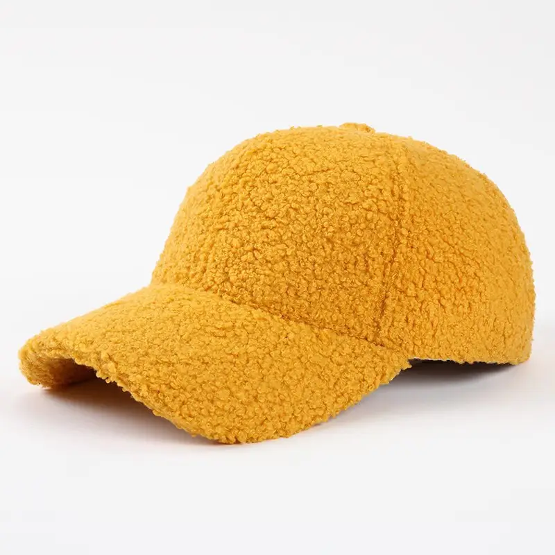 Women's Lamb Wool Baseball Cap Warm Korean Style - Image 3