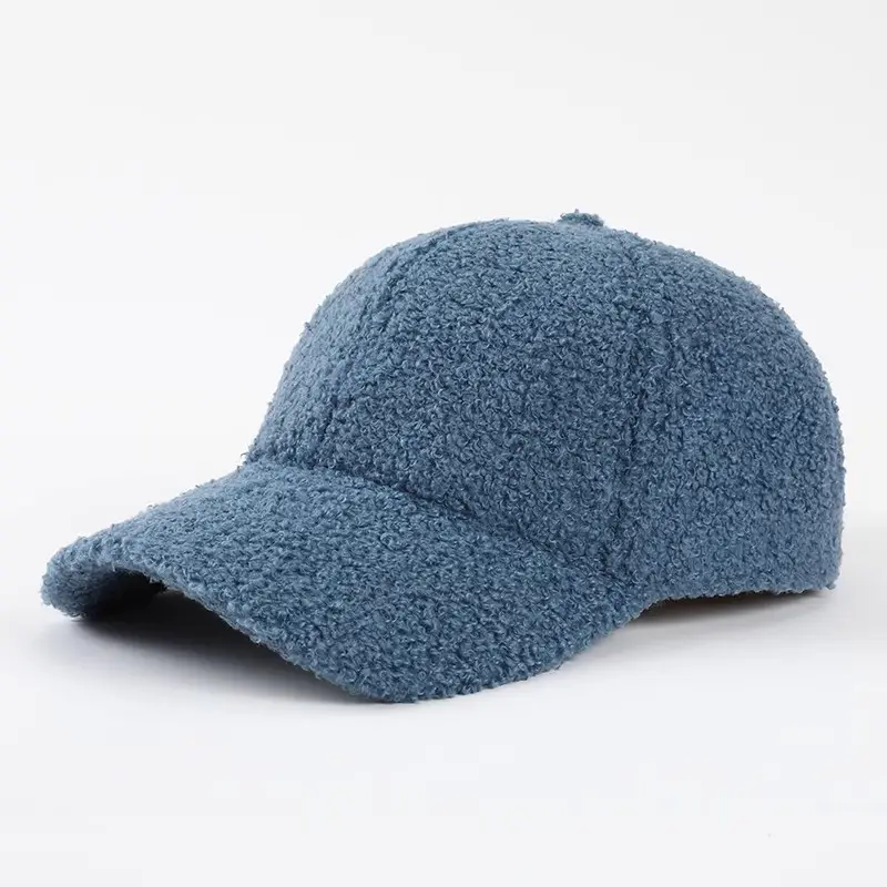 Women's Lamb Wool Baseball Cap Warm Korean Style - Image 4