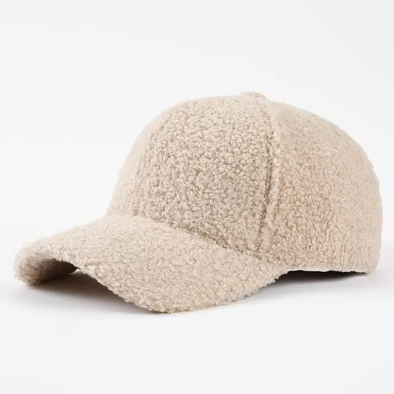 Women's Lamb Wool Baseball Cap Warm Korean Style - Image 5