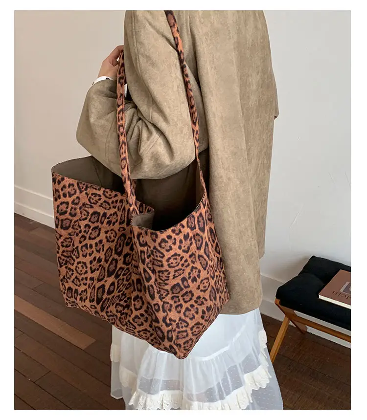 Leopard Print Large Capacity Women's Tote Bag — feature 8