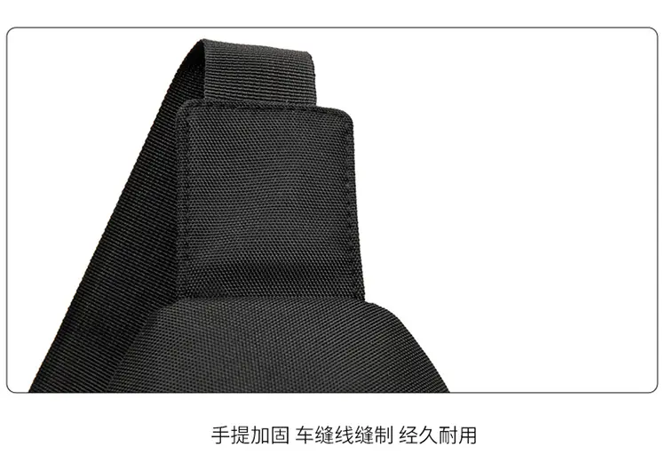 Men's Navy Blue Crossbody Bag with Yellow Zipper — feature 31